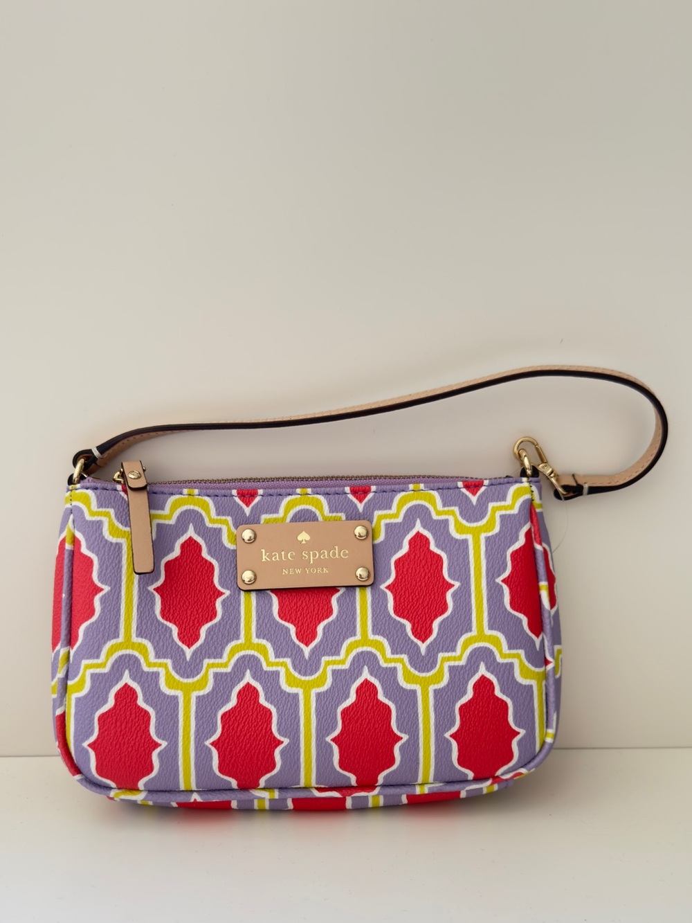 kate spade Multicolor Purple, Red & Yellow Patterned Wristlet